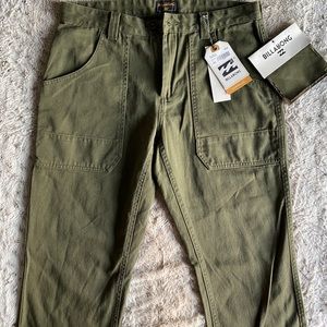Billabong Military Green Denim Jeans Men’s Pants